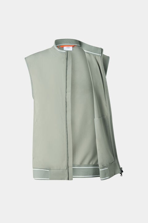 Mahdi Functional Waistcoat In Eucalyptus
