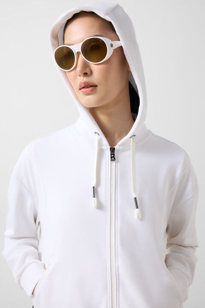 Julietta Jersey Jacket In White