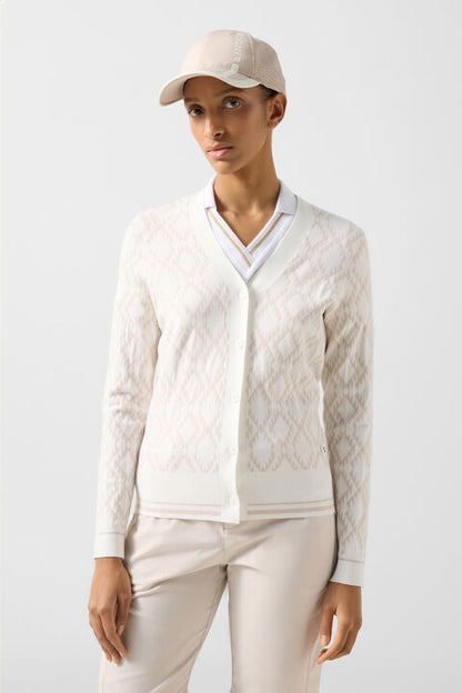 Amber Knit Jacket In Cream/Sand