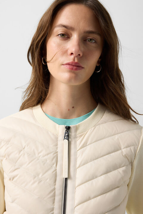 Zilly Hybrid Knit Jacket In Cream