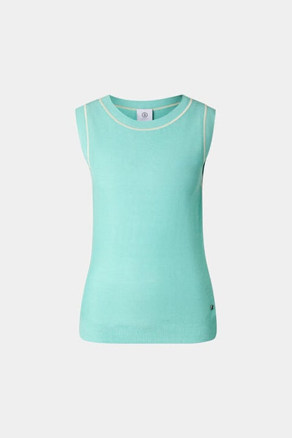 Knitted Top Phia In Cyan-Blue