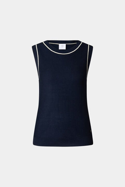 Knitted Top Phia In Navy Blue