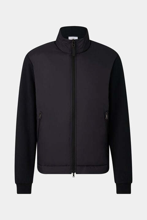 Rover Hybrid Jersey Jacket In Black