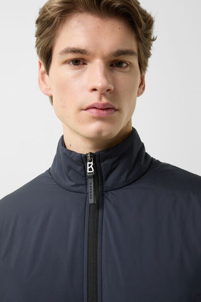Rover Hybrid Jersey Jacket In Navy Blue