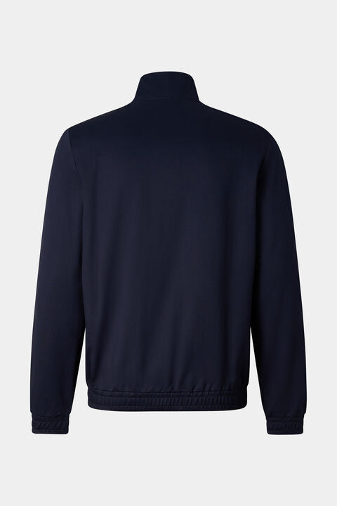 Rupert Jersey Jacket In Navy Blue
