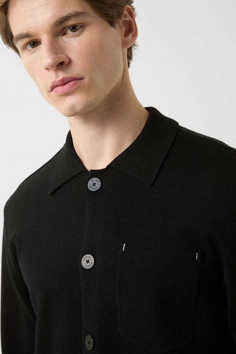 Olaf Knit Jacket In Black