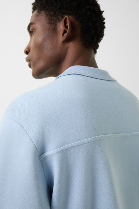 Olaf Knit Jacket In Light Blue