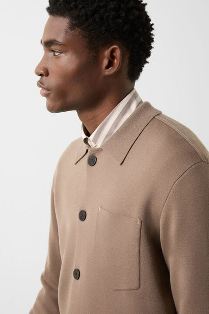 Olaf Knit Jacket In Mud