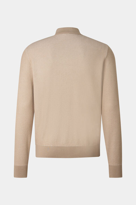 Zisco Hybrid Knit Jacket In Beige