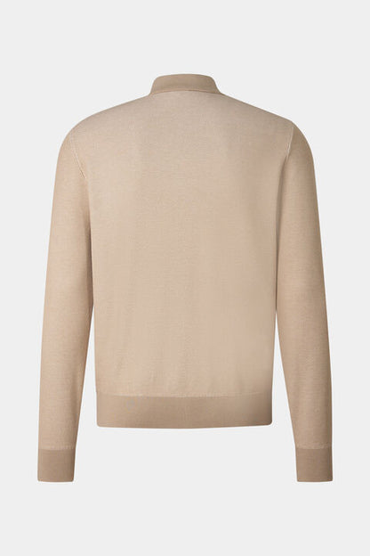 Zisco Hybrid Knit Jacket In Beige