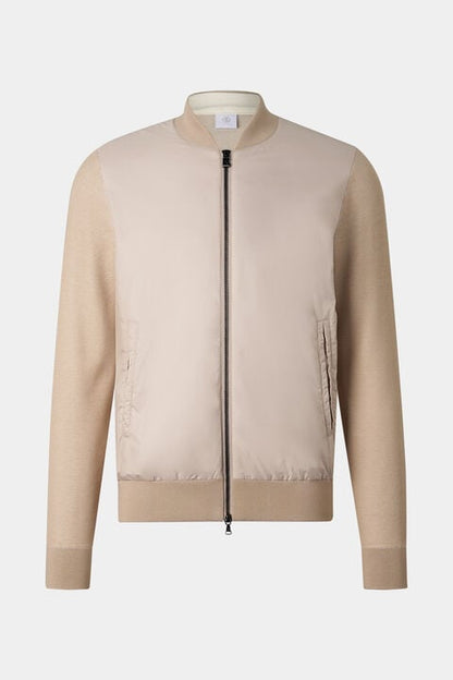 Zisco Hybrid Knit Jacket In Beige