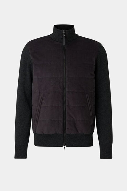 Zisco Hybrid Knit Jacket In Anthracite