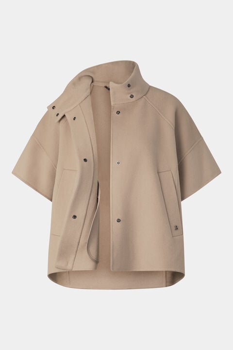 Wool Waistcoat Venice In Camel