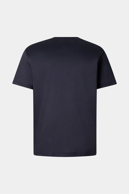 Cotton T-Shirt Lukas In Navy Blue