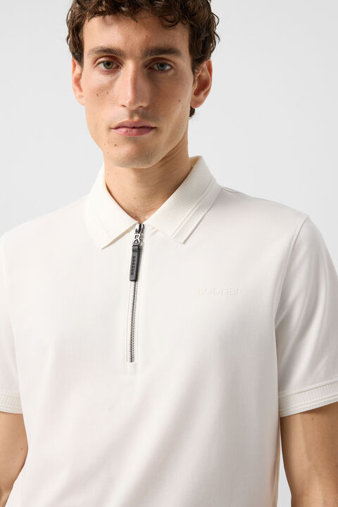 Timo Piqu¨¦ Polo Shirt In Off-White