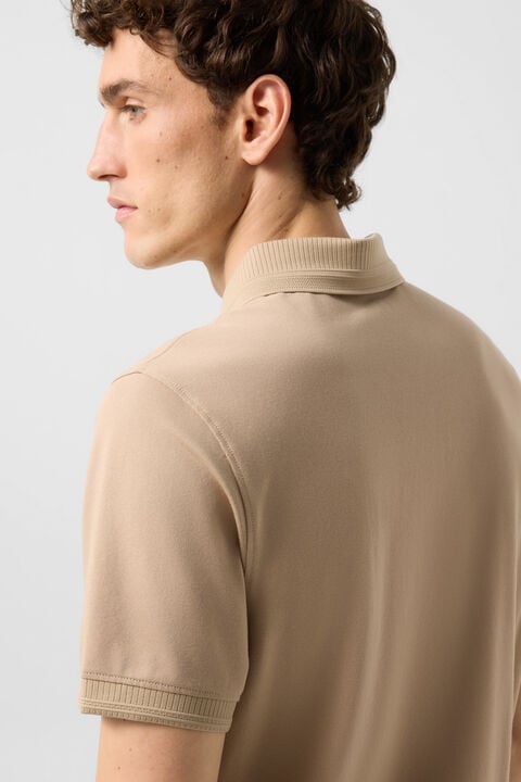Timo Piqu¨¦ Polo Shirt In Beige
