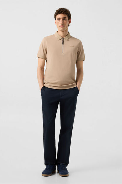 Timo Piqu¨¦ Polo Shirt In Beige