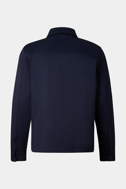 Xaver Jersey Jacket In Navy Blue