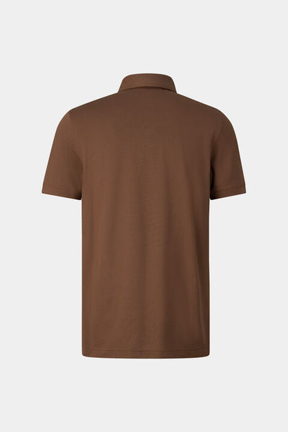 Timo Piqu¨¦ Polo Shirt In Brown