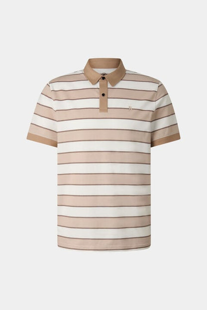 Timo Piqu¨¦ Polo Shirt In Beige/Off-White