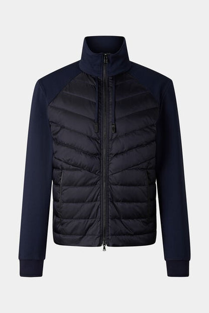 Baker Down Jersey Jacket In Navy Blue