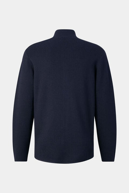 Virgin Wool Cardigan Everest In Navy Blue