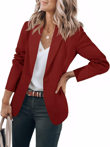 Women's Casual Button Blazer Jacket (Buy 2 Free Shipping)
