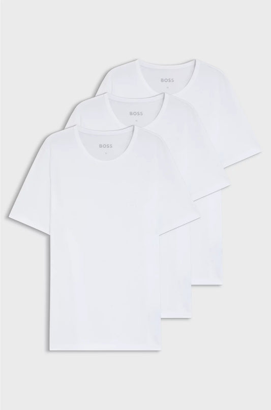 THREE-PACK OF LOGO-EMBROIDERED T-SHIRTS IN COTTON