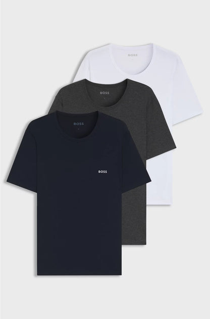THREE-PACK OF LOGO-EMBROIDERED T-SHIRTS IN COTTON