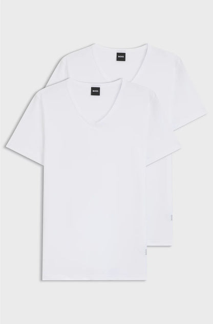 TWO-PACK OF SLIM-FIT T-SHIRTS IN STRETCH COTTON