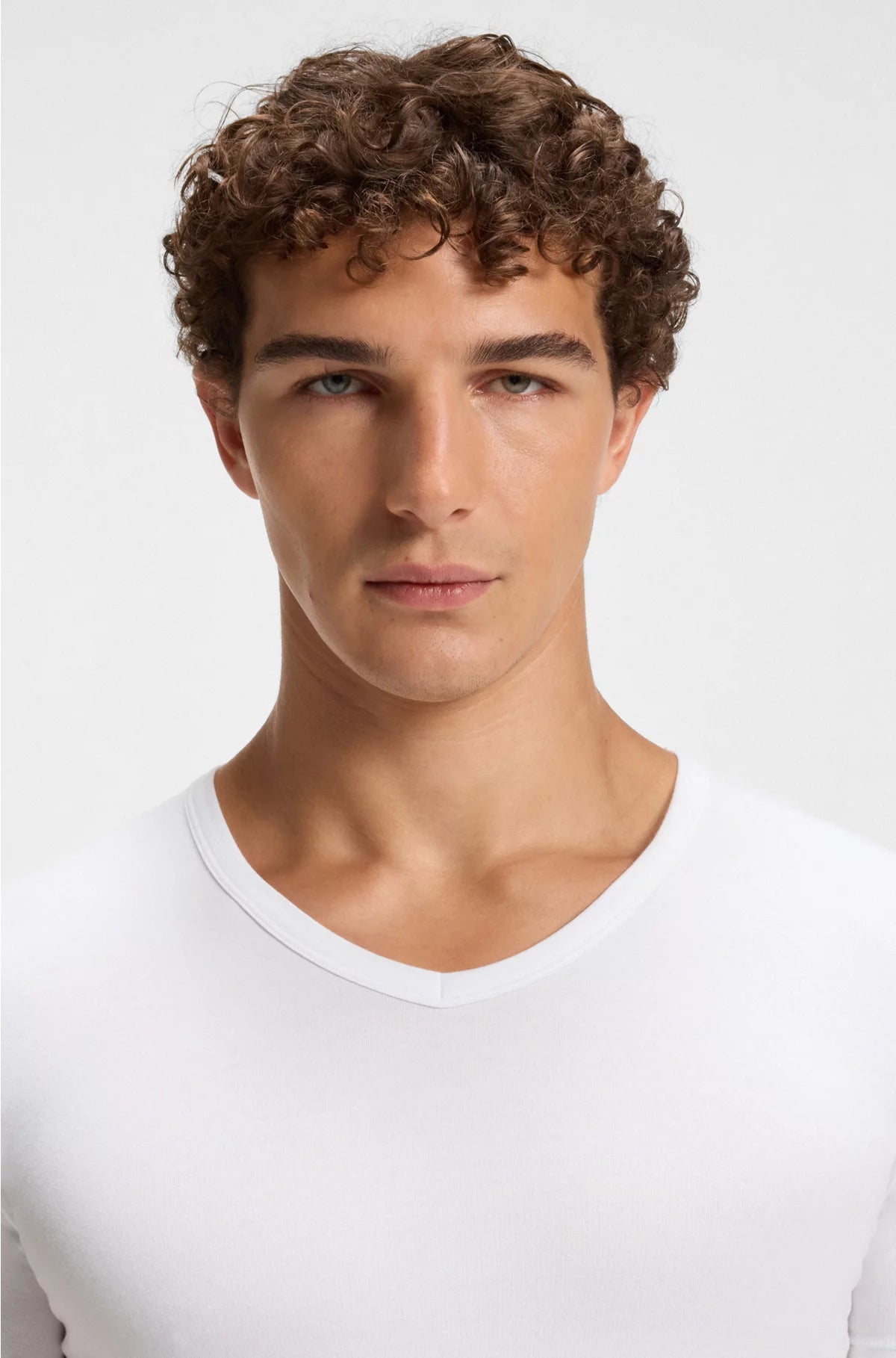 TWO-PACK OF SLIM-FIT T-SHIRTS IN STRETCH COTTON