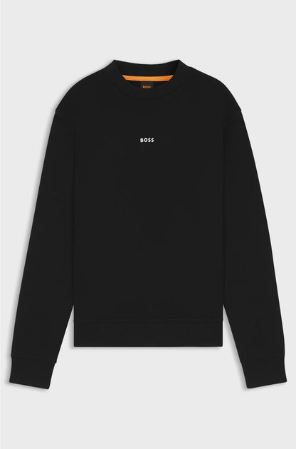 RELAXED-FIT SWEATSHIRT IN COTTON TERRY WITH CONTRAST LOGO
