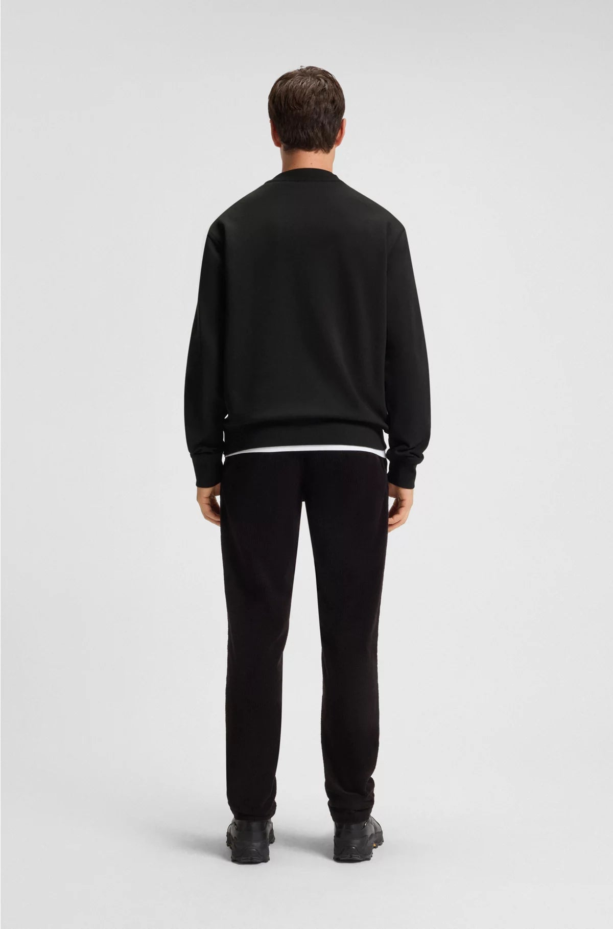 RELAXED-FIT SWEATSHIRT IN COTTON TERRY WITH CONTRAST LOGO