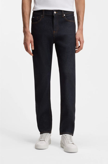 DELAWARE SLIM-FIT JEANS IN DARK-BLUE STRETCH DENIM