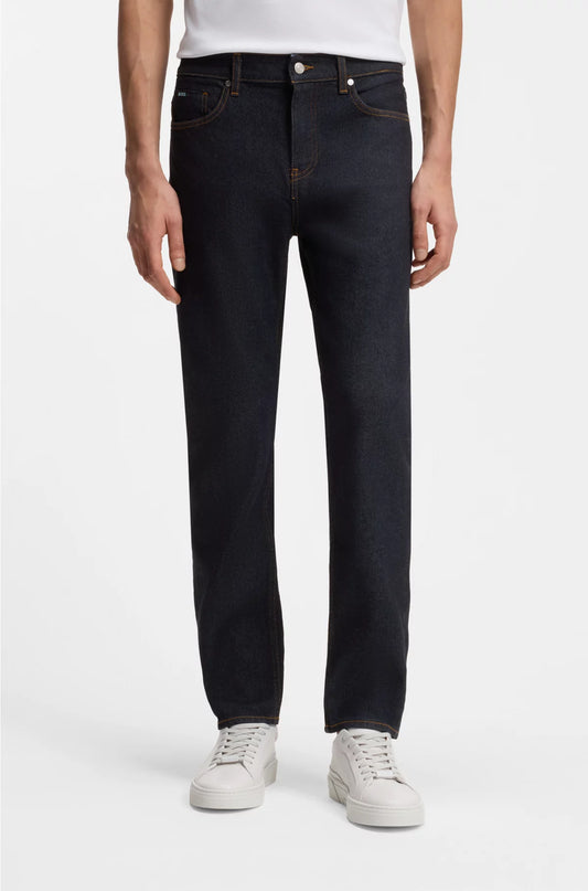 DELAWARE SLIM-FIT JEANS IN DARK-BLUE STRETCH DENIM