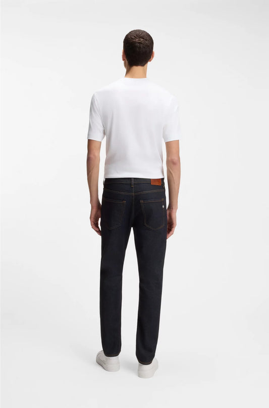 DELAWARE SLIM-FIT JEANS IN DARK-BLUE STRETCH DENIM