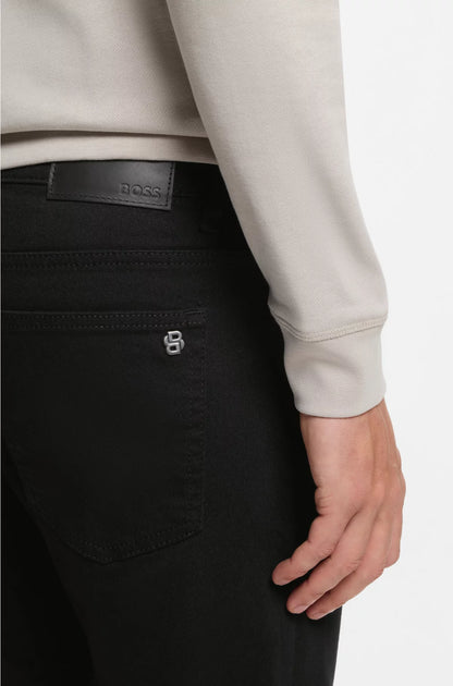 DELAWARE SLIM-FIT JEANS IN STAY-BLACK COMFORT-STRETCH DENIM
