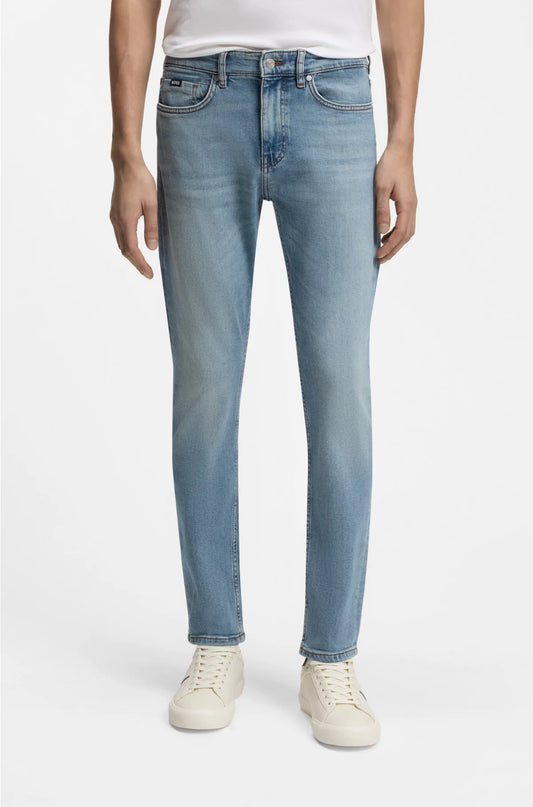 DELAWARE SLIM-FIT JEANS IN PURE-BLUE DENIM